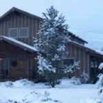 Pebblestone tasting room in the snow