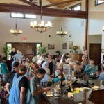 Inside the AIR CONDITIONED tasting room at Pebblestone Cellars