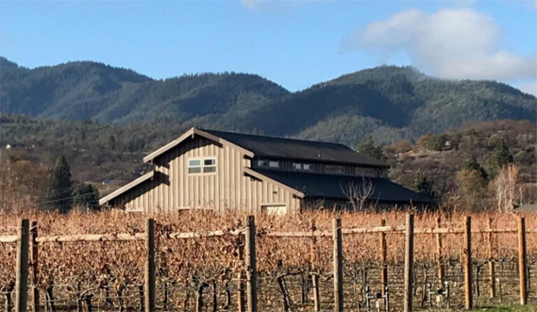 Pebblestone Tasting Barn in the fall